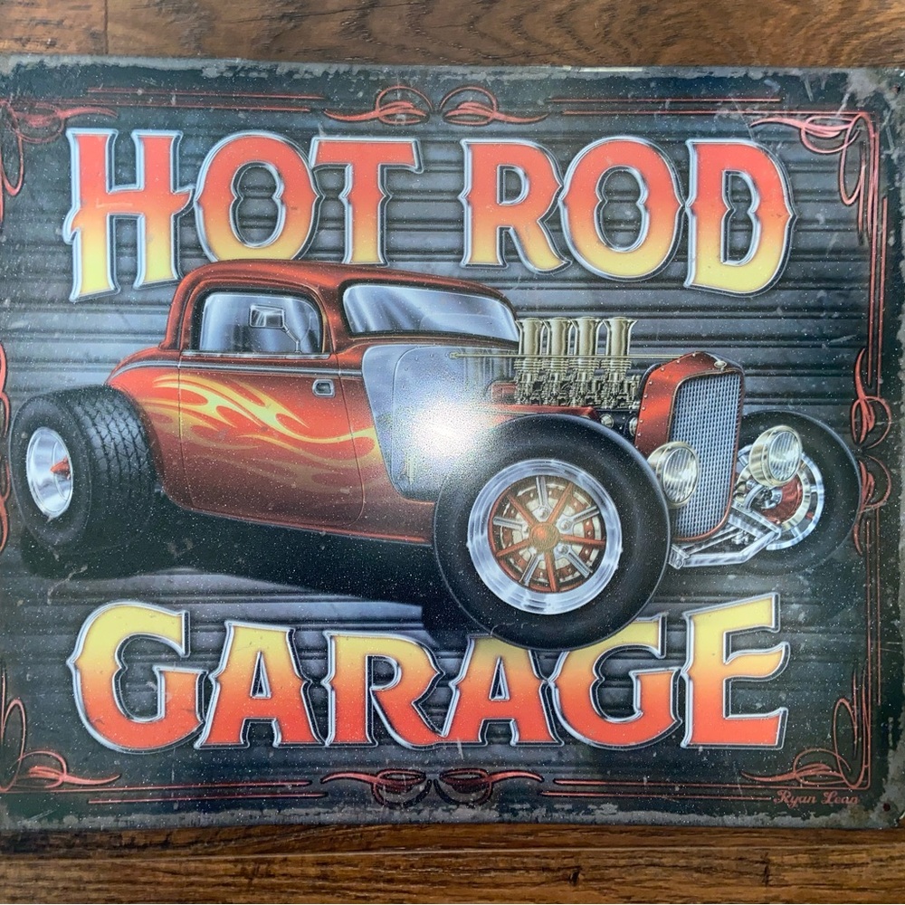 Hot Rod Tin Sign - Picture 6 of 8